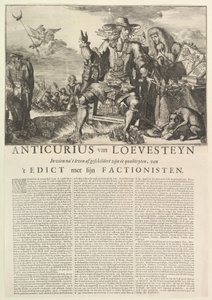Anticurius van Loevesteyn.n.d. tekijältä Romeyn de Hooghe