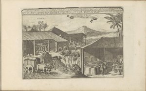 Brazilianse suikerwerkers Brasilise Suykerwerken / Sweets from Brasil (otsikko esineessä) Itä- ja Länsi-Intia ja muut paikat (sarjan nimi) tekijältä Romeyn de Hooghe