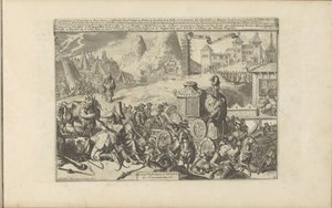 Uskonnolliset teot ja seremoniat Intiassa Paholainen ja epäjumalat -palvelu / Service Diabolique et Idolatres des Circassiens jne (otsikko esineessä) Les Indes Orientales et Occidentales et autres lieux (sarjan nimi) tekijältä Romeyn de Hooghe