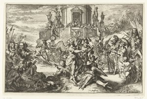 Voitot William III:n saapuessa tekijältä Romeyn de Hooghe