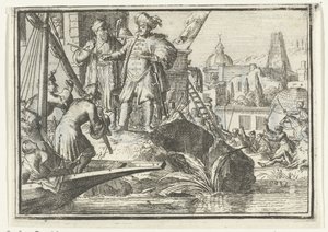 Pamfletin otsikkosivu: Ajeltu toivo, 1702 Ajeltu toivo (otsikko esineessä) Esopus in Europe (sarjan nimi) tekijältä Romeyn de Hooghe