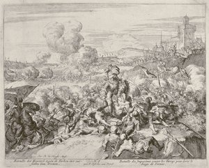 Vienna Print Cycle, Keisarin armeija taistelee turkkilaisia vastaan, 1683 tekijältä Romeyn de Hooghe