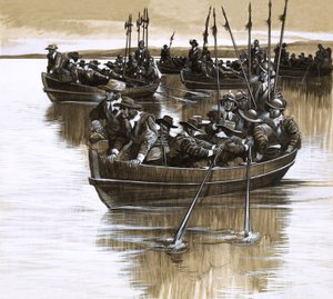 Skotit ja irlantilaiset uhmaavat Cromwellia tekijältä Ron Embleton