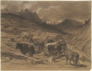 Nautakarja Auvergnessa tekijältä Rosa Bonheur