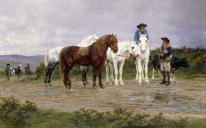 Pyrenees Farmers Market Bound, 1884 tekijältä Rosa Bonheur