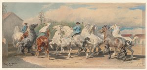 Paluu hevosmessuilta tekijältä Rosa Bonheur