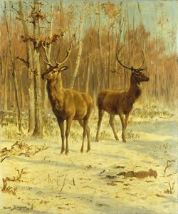 Kaksi polttaria raivaamalla talvella tekijältä Rosa Bonheur