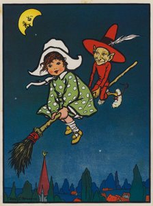Marjorie ja punainen tonttu (väri litho)