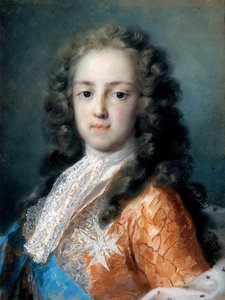 Ranskalainen Louis XV (1710-1774) Dauphinina - Peinture de Rosalba Giovanna Carriera (1657-1757) - 1720-1721 - Pastelli paperille - 50,5x38,5 - Dresdenin valtion taidekokoelmat