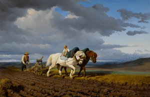 Kyntö, 1844. tekijältä Rosa Bonheur