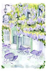 Viehättävä Wisteria-sisäpiha tekijältä Rosana Laiz Blursbyai