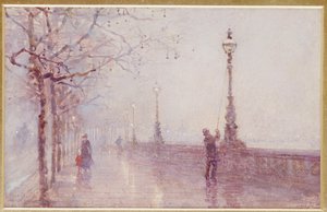 Viimeinen lamppu, Thames Embankment, 1892 tekijältä Rose Maynard Barton