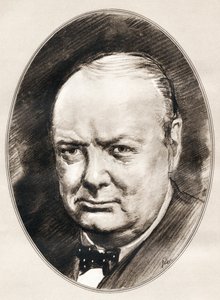 Sir Winston Leonard Spencer-Churchill, elokuvasta Living Biographies of Famous Men. tekijältä Ross Gordon