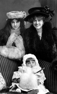Ellaline Terriss 1872-1971, englantilainen näyttelijä ja laulaja, 1908.