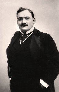 Enrico Caruso 1873-1921, italialainen tenori, 1907.