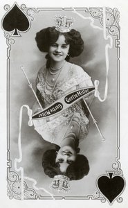 Gertie Millar, brittiläinen näyttelijä ja laulaja, 1905. tekijältä Rotary Photo