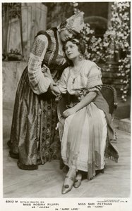 Rosina Filippi ja Sari Petrass, näyttelijät, 1912. tekijältä Rotary Photo