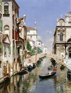 Venetsialainen kanava, jossa on Scuola Grande di San Marco ja Campo San Giovanni e Paolo, Venetsia
