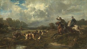 Venäjän suurruhtinas Vladimir Aleksandrovitš 1847-1909 susimetsästyksellä tekijältä Rudolf Ferdinandovich Frenz