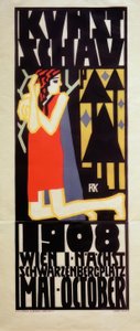 R. Kalvach, Plakat Wiener Kunstschau 1908