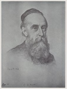 George Frederick Watts (litho) tekijältä Rudolf Lehmann