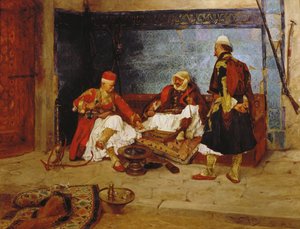 Backgammon, 1890 tekijältä Rudolf Otto Ritter von Ottenfeld