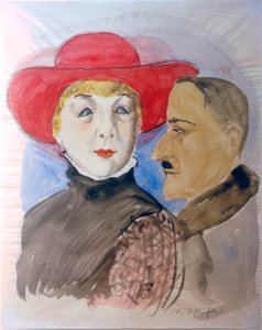 Paar (Margot und ihr Freund) von Rudolf Schlichter