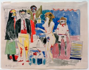 Sadistinen kohtaus tekijältä Rudolf Schlichter