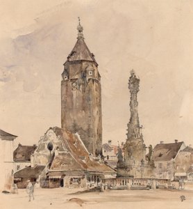Korneuburgin vanha kaupungintalo tekijältä Rudolf von Alt