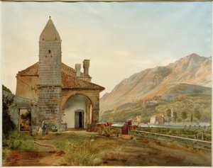 Das Franziskanerkloster im Omblatal bei Ragusa tekijältä Rudolf von Alt