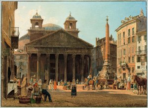 Das Pantheon und die Piazza della Rotonda Roomassa