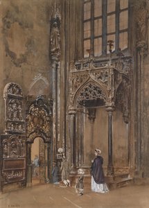 Im Inneren von St. Stephan Wienissä tekijältä Rudolf von Alt