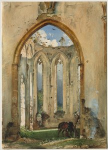 Kirkon rauniot, 1849.