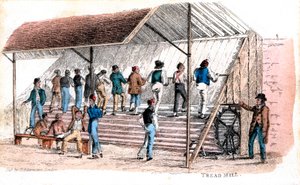 Juoksumatto Brixtonin vankilassa Lontoossa, 1827