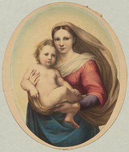 Kopio Rafaelin Sikstuksen Madonnan mukaan, 1800-luku. tekijältä Rudolph Geudtner
