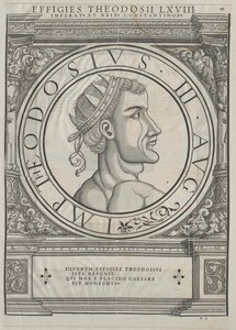 Itä-Rooman keisari Theodosius III (painettu)
