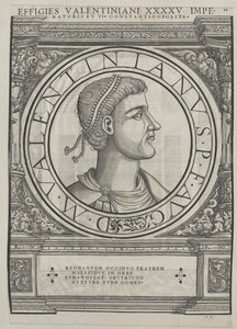 Rooman keisari Valentinianus II (painettu)