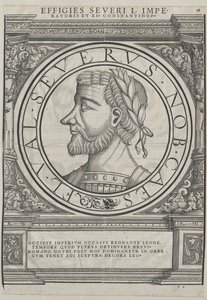 Länsi-Rooman keisari Libius Severus (painettu)