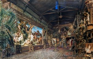 Hans Makartin studio ennen huutokauppaa