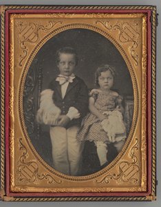 Nimetön muotokuva pojasta ja tytöstä, 1855. tekijältä Rufus Anson