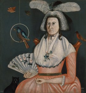 Molly Wales Fobes, 1790. tekijältä Rufus Hathaway