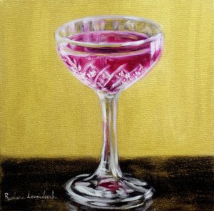 Naisen malja, 2025 (öljy kankaalle) tekijältä Ruslana Levandovska