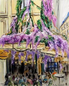 Maison Sauvage Paris - Wisteria, 2023 (öljy kankaalle)