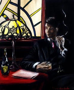 The Noir Hour, 2025 (öljy kankaalle)