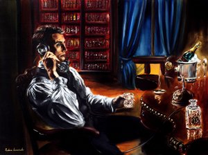 The Whiskey Call, 2024 (öljy pellavalle)