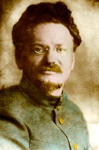 Muotokuva Leon Trotskista (Trotski), venäläinen teoreetikko ja poliitikko (1879-1940), 1900-luku (kuva) tekijältä Russian Photographer