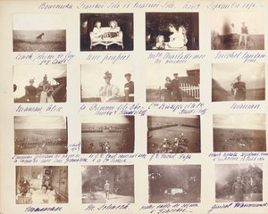 Venäjän keisarillinen perhe, sivu valokuva-albumista, n. 1897-1899 (b/w kuva) (katso myös 487673-80) tekijältä Russian Photographer