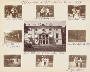 Venäjän keisarillinen perhe, sivu valokuva-albumista, n. 1897-1899 (b/w kuva) (katso myös 487673-80) tekijältä Russian Photographer