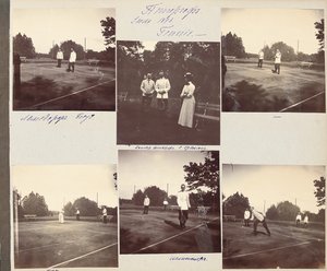 Venäjän keisarillinen perhe, sivu valokuva-albumista, n. 1897-1899 (b/w kuva) (katso myös 487673-80) tekijältä Russian Photographer