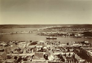 Etelälahti ja Cape Paul Sevastopolissa (Sebastopol). Albumiinivalokuva, 1850-luvun loppu. Aineellisen kulttuurin historian instituutti, Pietari tekijältä Russian Photographer
